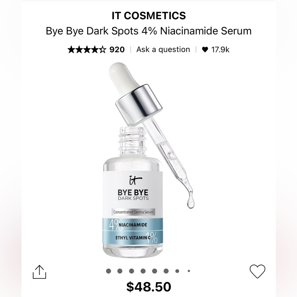 Brand new it cosmetics dark spots concentrated serum